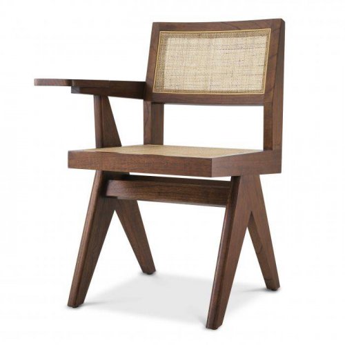 Крісло для відпочинку 114569 дерев'яне
розмір 44х54х85 см
колір Classic brown і rattan cane webbing