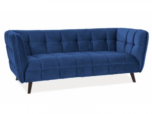CASTELLO диван 3 VELVET GRANATOWY BLUVEL 86 / WENGE
розмір 200х78х85 см