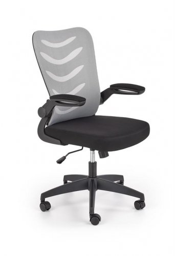 LOVREN Крісло офісне тканина колір чорно-сіре
розмір 59/62/97-104/44-51 см