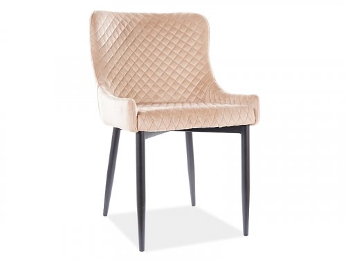 COLIN стілець металевий вельвет
розмір 84/45/51/49 см
колір рожевий