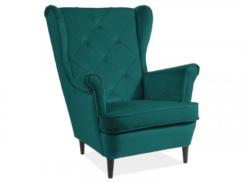 LADY MATT Крісло для відпочинку VELVET 77 колір зелений
розмір 101см / 72 див / 41 см
