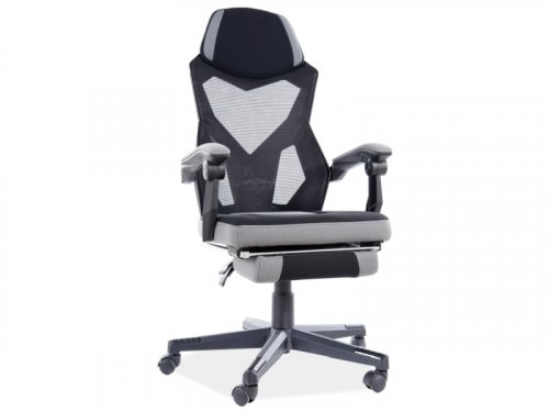 Q-939 Крісло офісне тканина
колір чорно-сіре