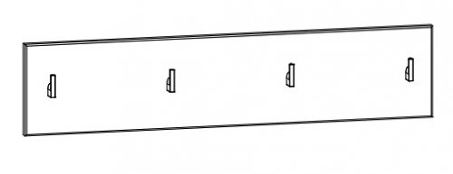 HOMELINE Вішалка PAN/2/8 II
висота: 18,6 см
ширина: 83,8 см
глибина: 1,6 см