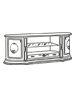 ЧИКАГО Комод 4-дверний зі склом
розмір 1680х530х850