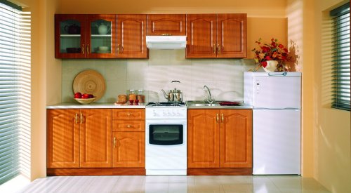 Кухня Nika 250,
фасад - CLASSIC,
колір - вільха медова