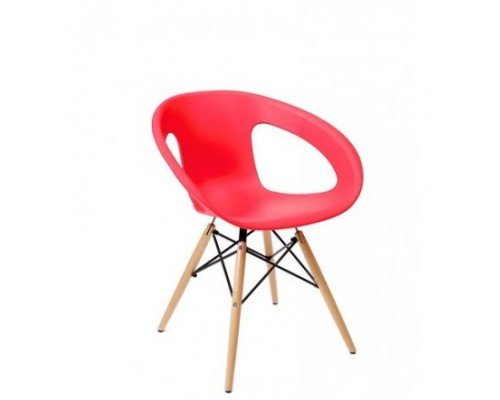 LUNO Стілець (Червоний)
Стілець виконаний із пластику. Ніжки стільця виконані з дерева й металу.
Габарити: 76,5х60х55,5 см
