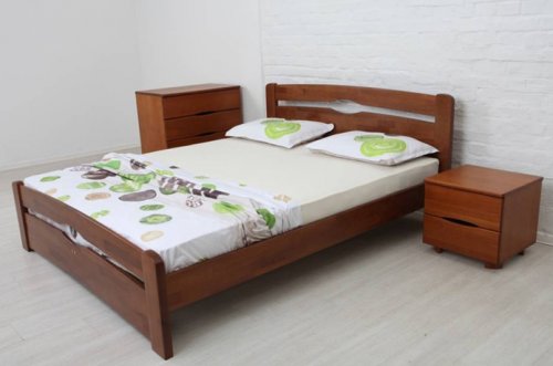 Двуспальная кровать МИКС-Мебель Каролина с изножьем 160x200
материал дерево бук
