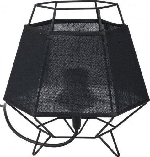 CRISTAL BLACK BIURKOWA Настільна лампа 2952
розміри 25х24 см
матеріал метал, пластик, абажур
колір чорний