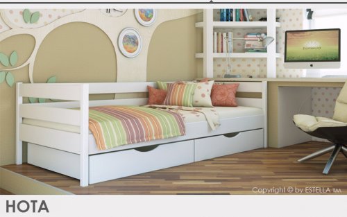 ЭСТЕЛЛА НОТА (масив) Кровать  односпальная
Материал кровати: буковый мебельный щит
цена за размер 80х190