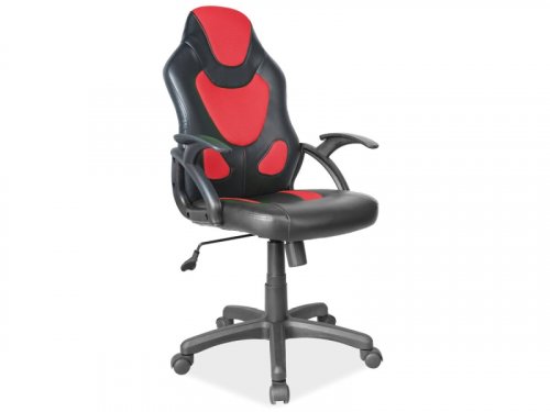 Q-100 Крісло офісне
розмір 98-108х42-52 см
колір чорно-червоне