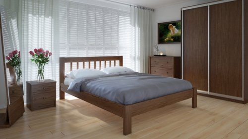 Двоспальне ліжко Meblikoff Вілідж 160x200 дуб