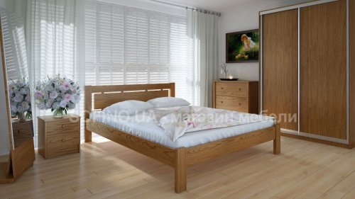 Двоспальне ліжко Meblikoff Осака 160x200 дуб