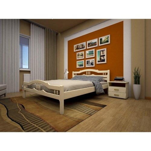 Двоспальне ліжко ТИС Юлія-1 180x200 сосна