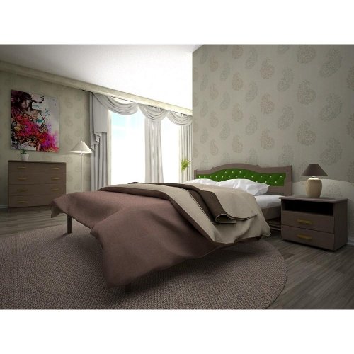 Двоспальне ліжко ТИС Юлія-2 160x200 сосна