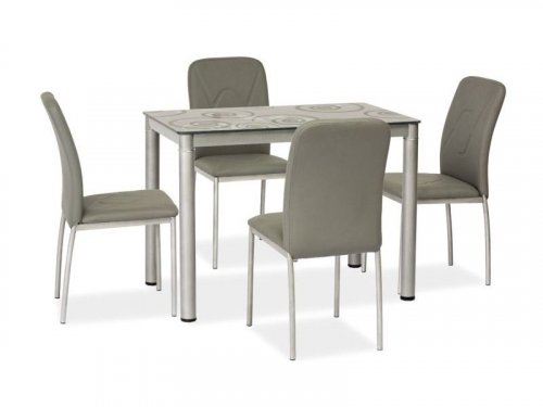 Нерозкладний стіл Signal Damar 60x80 сірий
колір сірий