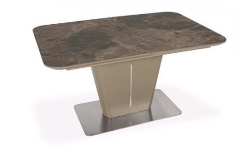 Стіл Nicolas Alabama HT2695 (120/160*80) кераміка коричневий
Розмір стола: 120-160 х 80 х 77