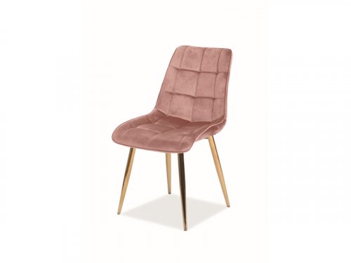 CHIC крісло металеве Velvet ноги золоті
розмір
колір рожевий