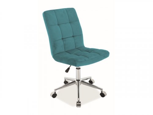 Q-020 крісло офісне тканина Вельвет
колір ультрамарин