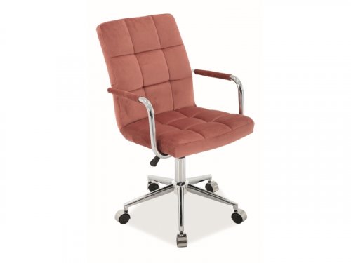 Q-022 крісло офісне тканина Вельвет 52
колір рожевий