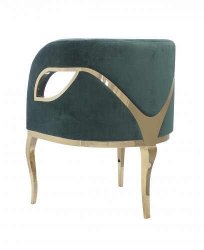 MORELLO Крісло GLAMUR GREEN /ZLOTY
колір зелений
розмір 78х55х59 см