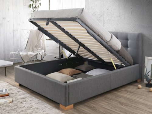COPENHAGEN Кровать двухместная с подьемным механизмом
размер матраса 160х200 см
цвет серый