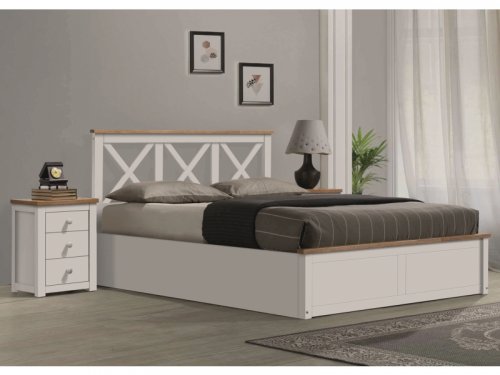 Кровать Signal Orlean | 160х200 / Белый / Дуб