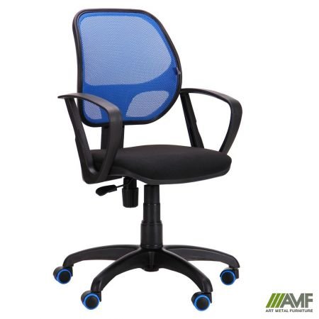 Крісло Біт Color/АМФ-7 сидіння А-1/спинка Сітка синя
