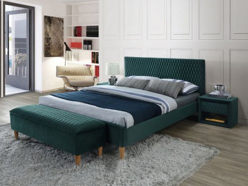 Двоспальне ліжко Signal Azurro Velvet 180x200 зеленый (AZURROV180ZD)
размер 180х200
цвет зеленый