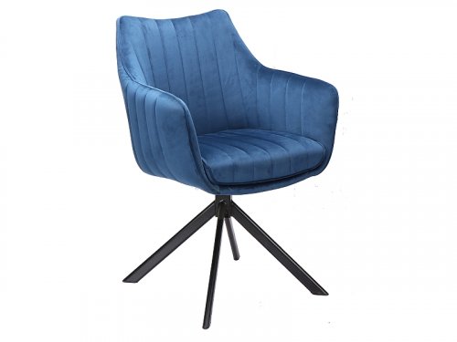 AZALIA VELVET Крісло колір синій BLUVEL 86