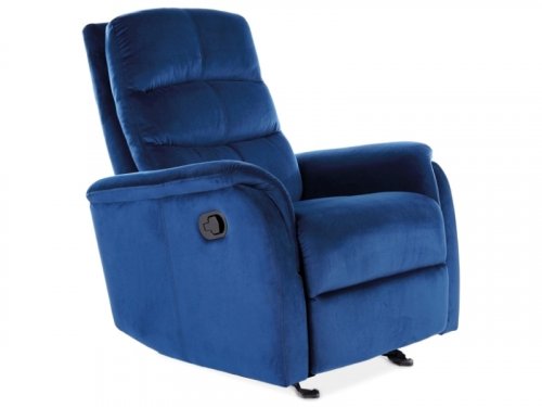 JOWISZ VELVET Крісло розкладне тканина синя BLUVEL 86
розмір 102х78х46х55 см