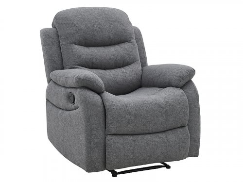 NERON крісло з реклайнером колір сірий тканина TAP.158