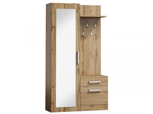 P-004  Прихожая мебель цвет дуб вотан
размер  105 cm x 40х. 180 cm