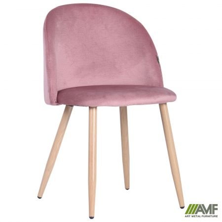 Стілець обідній Sherry beech/pink velvet