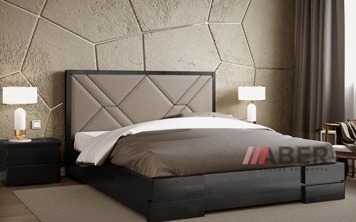 Ліжко дерев'яне Лоренс із м'яким узголів'ям Arbor Drev 160х200 (160х190)
розмір 174х210х104 см