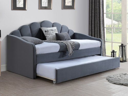 BELLA VELVET Диван-кровать SZARY BLUVEL 14 BELLAV90SZ
размер 90X200  см