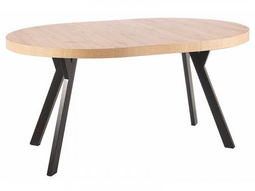 MEDAN Стіл обідній дуб DĄB ARTISAN / CZARNY FI 100
розмір 100х (100-168)