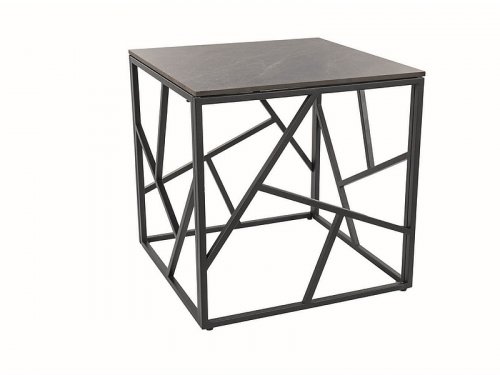ESCADA B III Стол журнальный серый мрамор/ черный
размер   55X55