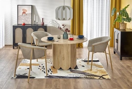 HUGO Стол обеденный шпонированый цвет дуб натуральный
размер 120/76 cm