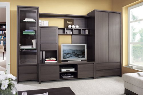 Стенка  Kaspian BRW
размер 300х200х55
цвет венге и  дуб сонома