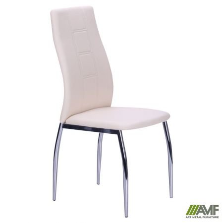 Стілець Art Metal Furniture Ніколас хром/вершковий (511331)