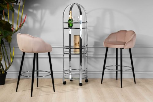 МАРГАРИТА Стул барный  розовый
размер 56х57х86 см