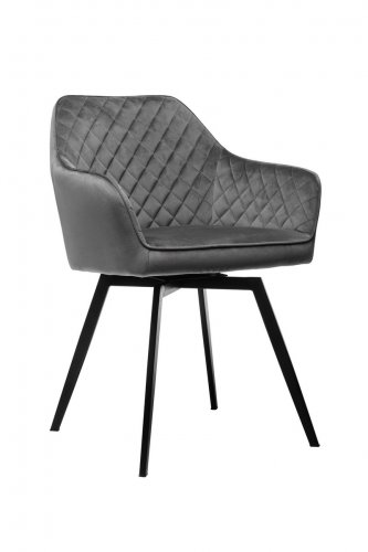 Крісло поворотний R-63 сірий