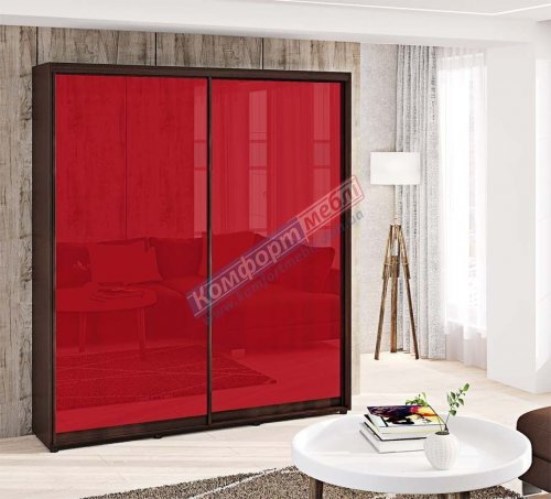 Шафа-купе 1,0м "Кольорове скло" дводверна 1000х2100/2400