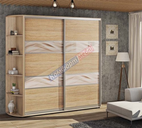 Шафа-купе 1,0м Модель 3 дводверна 1000х2100/2400