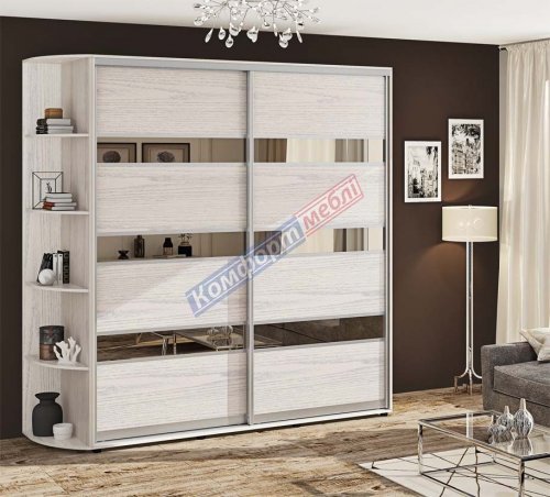 Шафа-купе 1,0м Модель 4 дводверна 1000х2100/2400