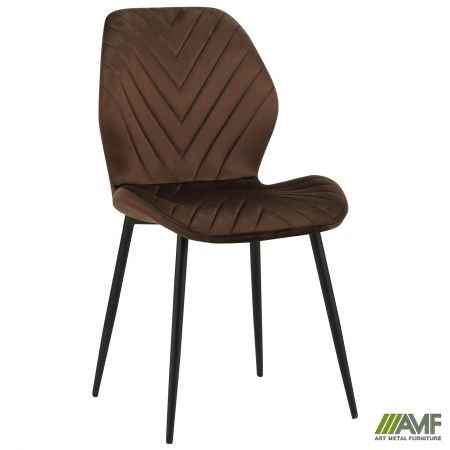 Стул Daisy черный/ вельвет коричневый Код товару: 553527