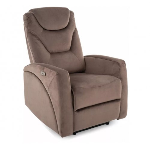 Крісло-реклайнер Kronos Velvet Signal капучино
KRONOSVCA