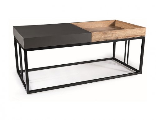 LUNARIA Стіл журнальний дуб / антрацит
розмір 110X50X47 см
