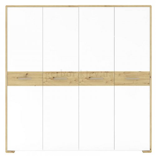 БУКА Шафа SZF4D_220 Гербор
Розміри: шир./вис./гл. – 202/220/56,5 см.
высота:	205 см
ширина:	153 см
глубина:	56,5 см
цвет:	нимфея альба / дуб артизан