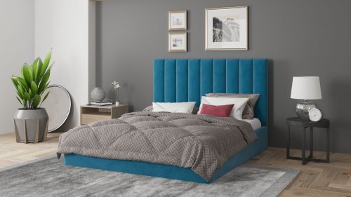 САМАНТА 3 Кровать двухместная тканевая 160
размер 1690 х 1020 х 2180